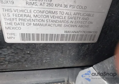 2019 Audi Q5 45 Premium z USA, uszkodzony, nr VIN WA1ANAFY7K2084330